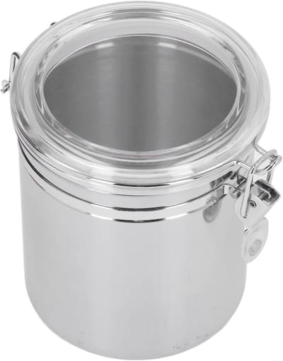 Grote RVS Luchtdichte Opbergcontainer voor Voedsel, Makkelijk Schoon te Maken, Geurvrij en Duurzaam (1600ml)