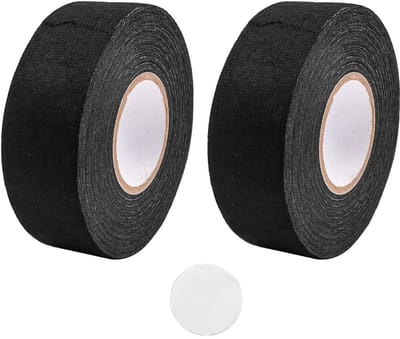 Store_9 - Isolerende Kabelboomtape - Vlamvertragend - Zwart - Geluidsdempend - Temperatuurbestendig - Geschikt voor auto-interieur - 2 Rollen