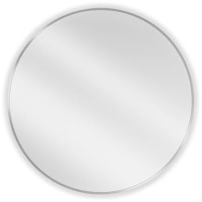 Mexen Loft ronde badkamerspiegel 80 , inox frame - 9850-080-080-000-10
