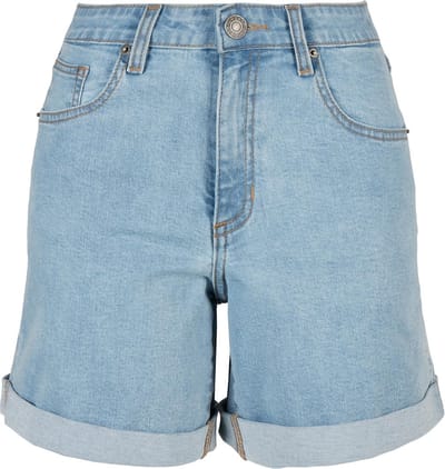 Urban Classics - Organic Stretch Denim 5 pocket Korte broek - Taille, 26 inch - Blauw