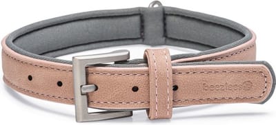 Beeztees Balacron Ax Halsband Hond - Kunstleer - Roze - 36-44 cm x 20 mm