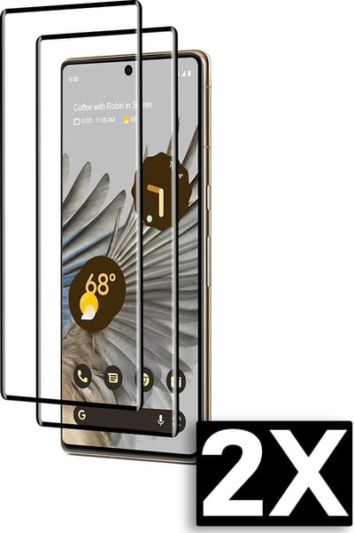 Casemania Glas Geschikt voor Google Pixel 6A Screenprotector Glas Gehard - Tempered Glass - Volledige Bescherming - 2 Stuks