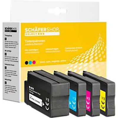 Schäfer Shop Select inktcartridges Multipack compatibel HP 963XL, zwart/cyaan/magenta/geel