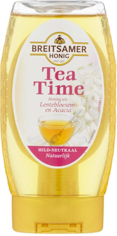 Breitsamer Honing met acacia en lentebloesem tea time - Fles 350 gram