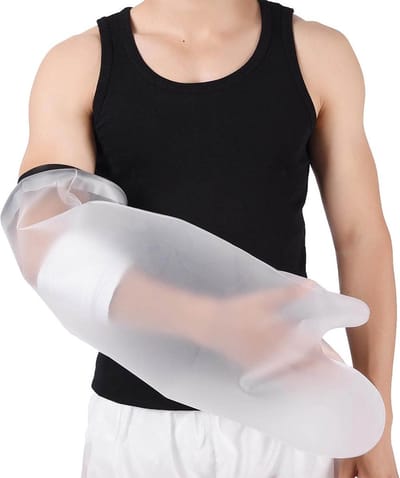 Mövibrace - Douchehoes Arm - Boven Elleboog - Waterdichte Beschermhoes - Voor Gips En Verband - Herbruikbaar