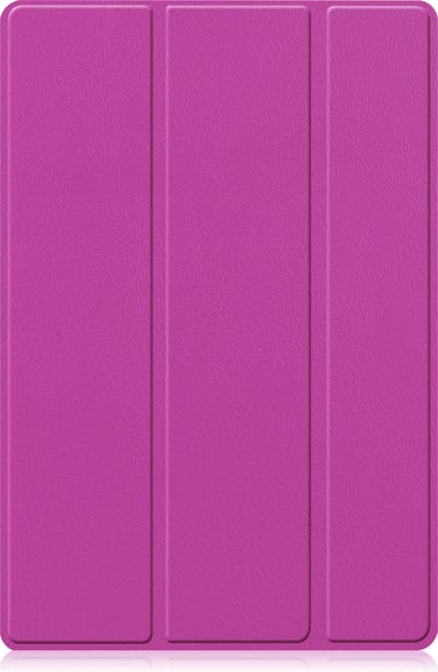 Hoesje - Geschikt voor Samsung Galaxy Tab A8 - Dun & Stevig - Trifold Bookcase - Hard Cover - Hardcover Book Case - Tablet Hoes - Paars