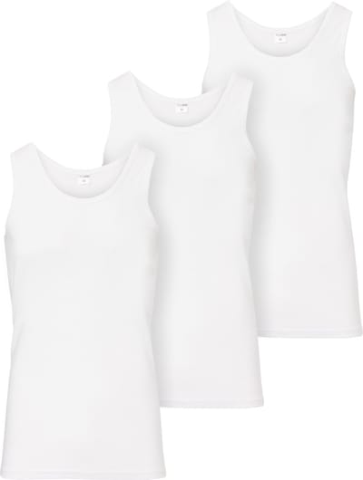 Ladeheid 3 pack Heren Singlet-Onderhemd Heren – Katoen – Wit – M – LA-LA40-258-US
