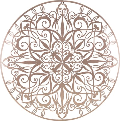Art for the Home Metal Art Luxe mandala roségoud D80cm