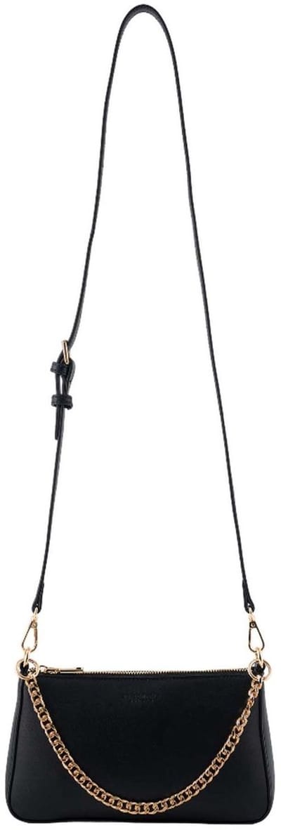 SEIDENFELT MANUFAKTUR schoudertas Alunda Crossbag Matt Black zwart