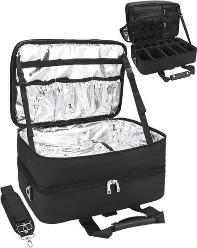 Grote make-up organizer voor kappers - Professionele haargereedschap tas met warmte-isolatie