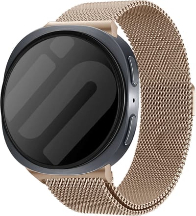 Strap-it Milanese band - Milanees mesh bandje geschikt voor Samsung Galaxy Watch 9 (40/44mm) / Watch 8 (40/44mm) / 8 Classic (46mm) - rosé goud / rose gold