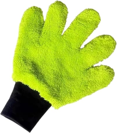 Autowashandjes - Microvezel Wasvellen - Auto Reinigen - Ergonomisch Ontwerp - 26 x 20 cm - Groen