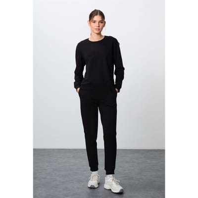 Overmaatset van katoen-polyester sweatshirt en broek