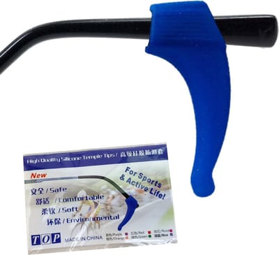 Fako Bijoux - Anti-slip Oorhaakjes - Brilhaakjes - Siliconen - Blauw - 1 Paar