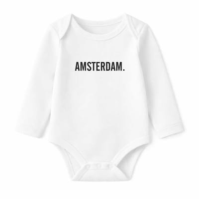Romper Amsterdam - wit - lange mouw