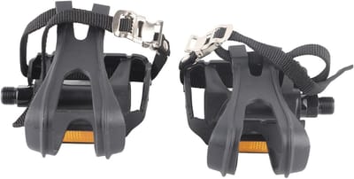Lichte Fixie Fietspedalen met Toe Clips en Straps voor Fietsers, Ideaal voor Stadsfietsen en Recreatief Fietsen