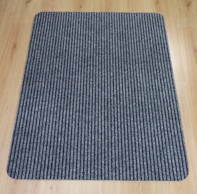 PRIMA - Heavy Duty - Deurmat - Schraapmat - Ribbel - grijs - 90x120cm - antislip