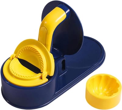 Knoedelmachine Deegpers - Vormer Pasteitjes - Snel Maaltijden Maken - Robuust Handdesign - 20 x 11.5 x 25.5 cm - Donkerblauw