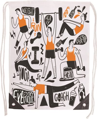 Sport Gymtas Sports - Rugzakje - Zwemtas - Draagtas met Rijgkoord - Gymtas jongen - Gymtas meisje - Gym Tas