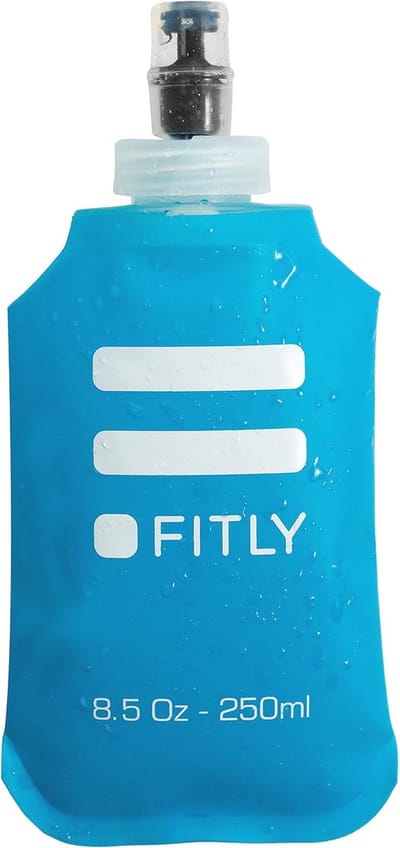 Opvouwbare Waterfles voor Hydratatie | Flexibele Soft Flask Geschikt voor Sport | Ideaal voor Hardlopen, Fietsen, en Wandelen (250 ml)