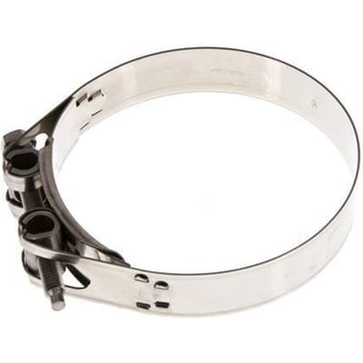 112 - 121 mm Slangklem van Rvs 304 met een 25 mm band - Norma