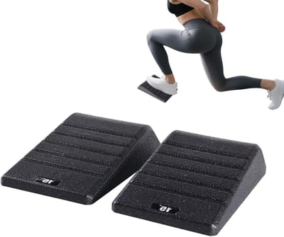 Squat Blokken Wig - Kuitbrancard Plank - Fitness Training - Dubbele Helling Ontwerp - 29 x 15.2 x 10 cm