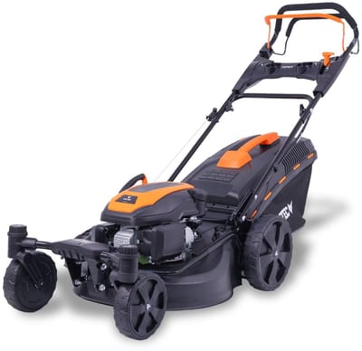 FUXTEC Grasmaaier Benzine - 51cm - 4-takt - 170cc - zelfrijdend / zelftrekkend /achterwielaandrijving - Mulchfunctie - Opvangbak 60L - FX-RM5170agile