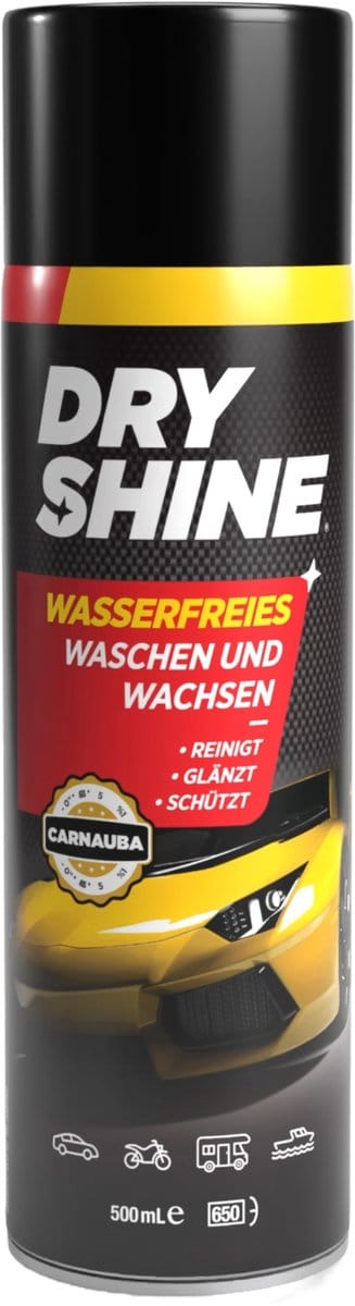 Dry Shine Waterless Wash & Wax premium autoshampoo met wax - 500 ml