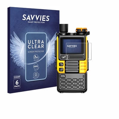 Savvies - Screenprotector voor Quansheng UV-K5 (99) - Folie Beschermfolie transparant 6 Stuks