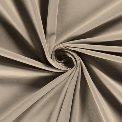 Tricot / Jersey Stof Uni per Meter – Beige – Rekbaar & Zacht – Comfortabele Kledingstof – Voor Shirts, Jurken & Leggings