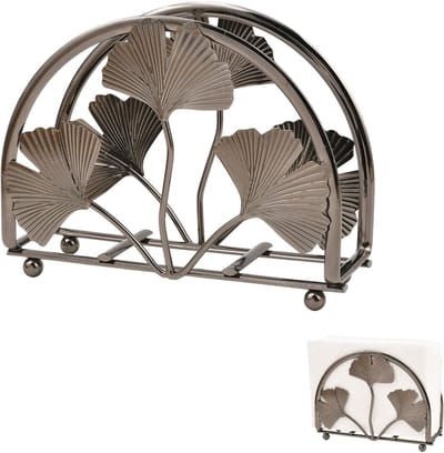 Servethouder voor tafel, moderne tafel, servethouder voor keuken, café, eetkamer (zwart nikkel)