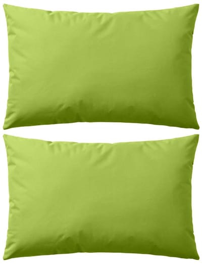 Outdoor Sierkussens - Set van 2 stuks - 60 x 40 cm - Appelgroen - Waterafstotend & UV-bestendig - Rechthoekig Loungekussen - Tuinkussens met Rits - Wasbaar - Voor Tuinbank & Loungeset