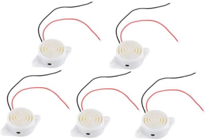 UKCOCO 90db Industriële Zoemer Alarm 5pcs -24v Ingesloten Geluid Zoemer Draden Elektrische Bel voor