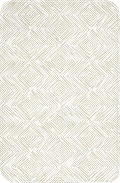 WC mat 40x60 cm - Antislip - Abstract - Ruiten - Beige - Toiletmat - Vloermat - Douchemat - Toilet tapijt - Toiletmatten