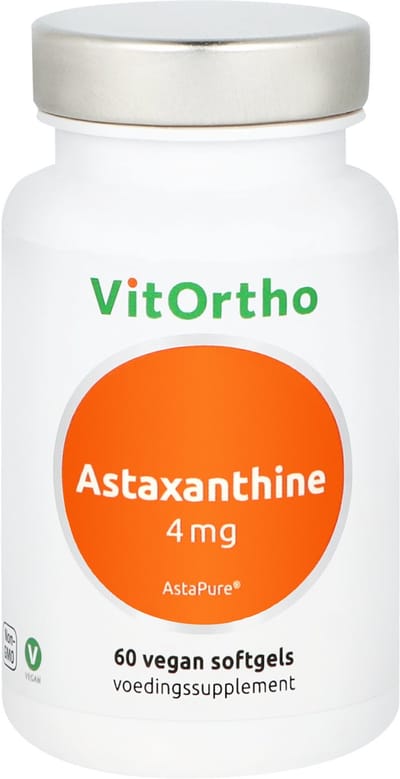 VitOrtho Astaxanthine 4 mg - 60 softgels - Antioxidant preparaat