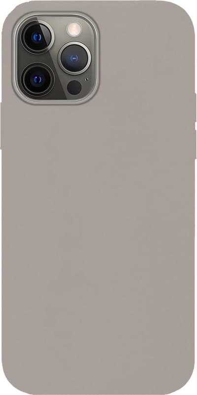 Hoes - Geschikt voor Apple iPhone 14 Pro Max - Sterk & Shockproof - Hoesje Cover - Siliconen Case - Grijs