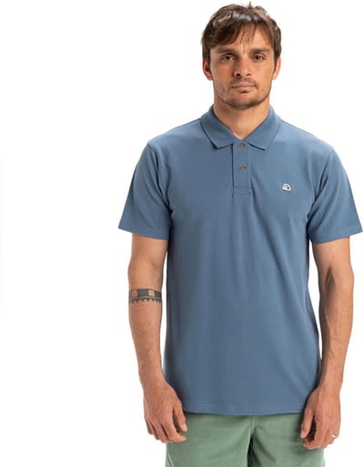 Quiksilver Dna Korte Mouw Poloshirt Blauw 2XL Man
