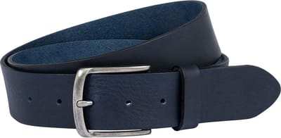 ROECKL Leren Riem Louis Belt W90 Classic Navy Donkerblauw