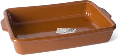 Ovenschaal - Pamplona - 1,7 liter - terracotta - tapas serveerschaal - 24 x 16 x 5 cm