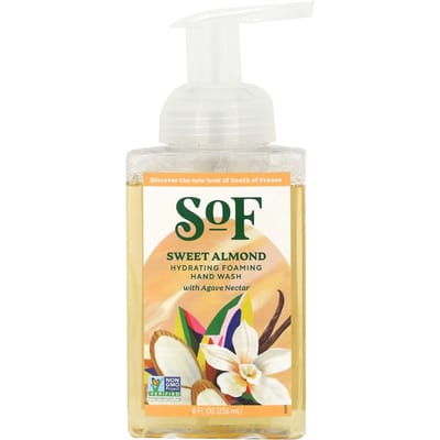 SoF, Hydrating Foaming Hand Wash, Sweet Almond, 8 fl oz (236 ml) white