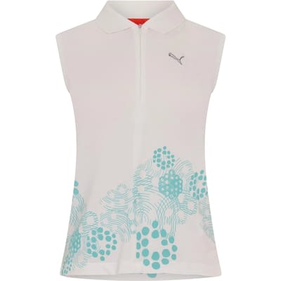 Puma Dames/Dames Half Zip Poloshirt met grafische print (Wit)