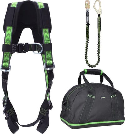 Kratos Complete set valbeveiliging Standaard-Plus - Elastische weerhoudingslijn 2,0mtr - Maat S-L