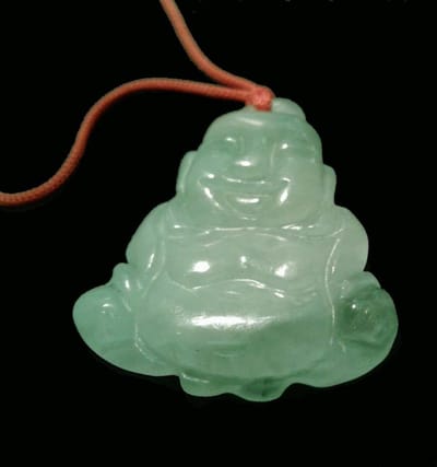 Happy Buddha Jade Lucky Hanger