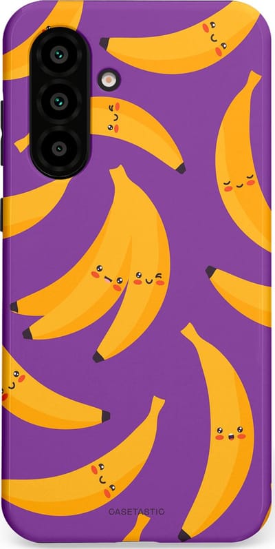 Casetastic Hoesje Geschikt voor Samsung A56 / A36 - Stijlvolle Beschermende Duo-layer Case - Kawaii Bananen