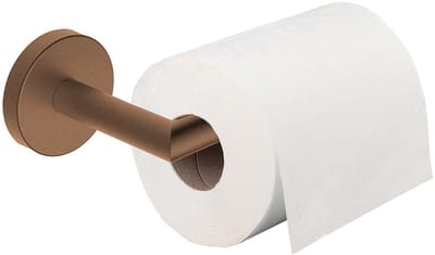 AquaVik Toiletrolhouder Åsmund Met Vaste Arm Nordic Geborsteld Brons Koper