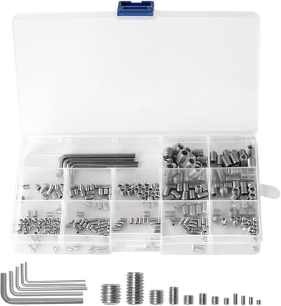 Schroeven Assortiment - Inbusbouten Set - Bevestigingen Maken - Roestvrij Staal - M3 tot M8 - Zilver