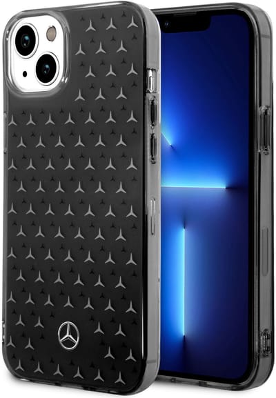 Mercedes-Benz Back cover - iPhone 14 Plus & 15 Plus - Zwart - Schokabsorberend TPU - Premium design