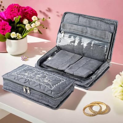 Sieradendoosje voor Dames - Reistas Sieraden - Sieraden Organiseren - 7 Compartimenten