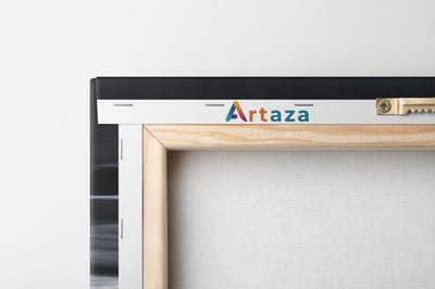Artaza Canvas Schilderij Drieluik Abstracte Kunst - Zwart met Witte Lijnen - 120x60 - Foto Op Canvas - Canvas Print