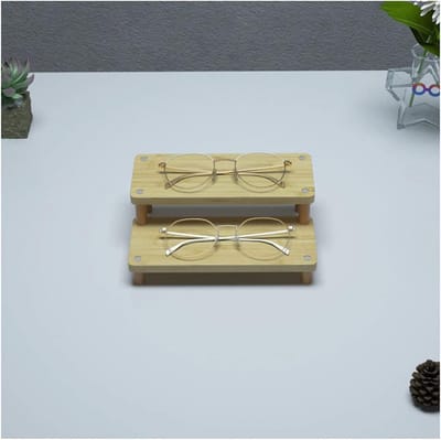 Glazen Houder - Brillen Frame - Opslag Organisatie - Houten Display - Meerdere Lagen - Houtkleur